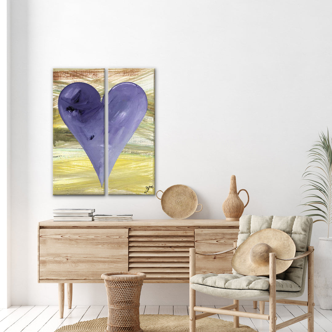 Christian' Abstract Heart Wall Art Set
