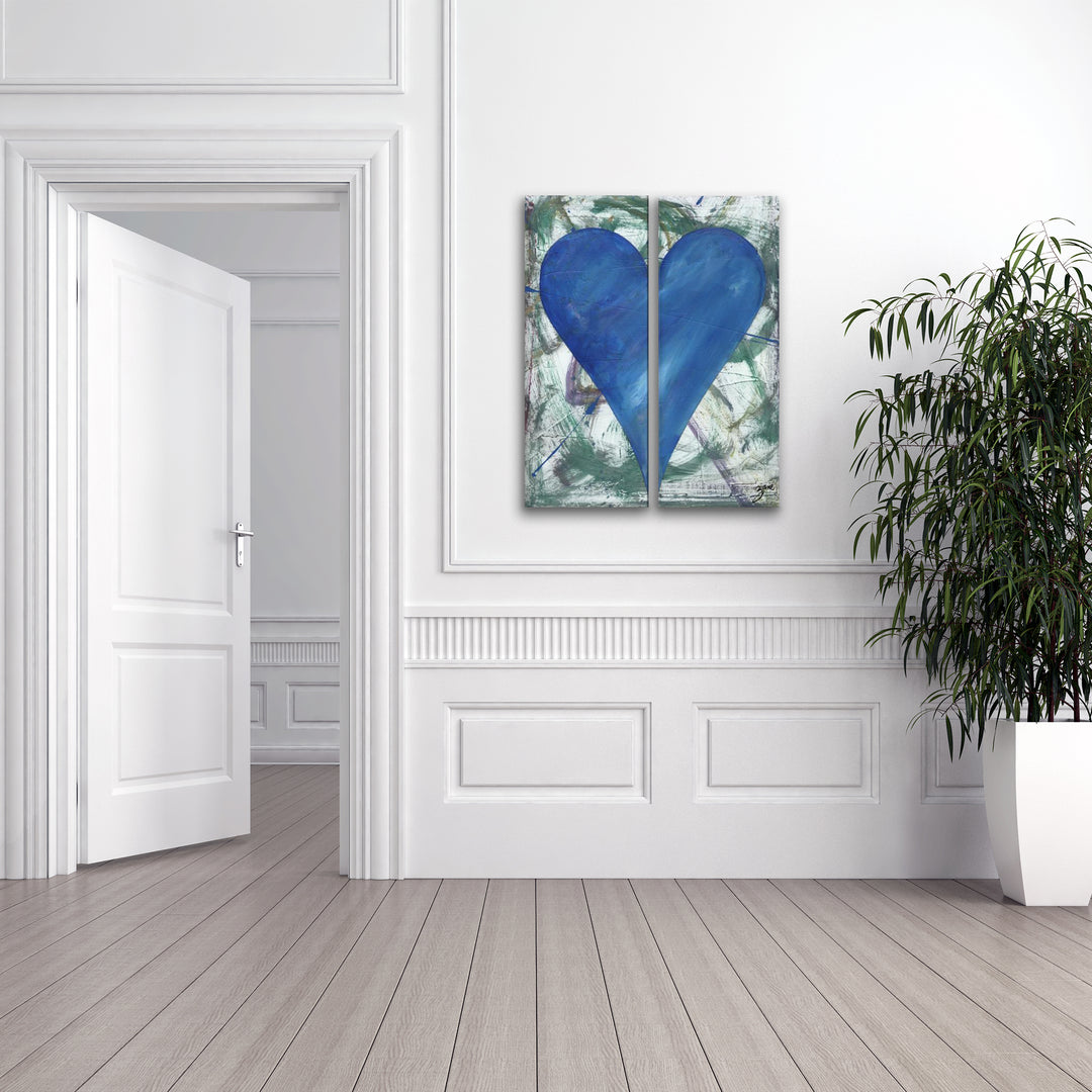 Daquan' Abstract Heart Wall Art Set