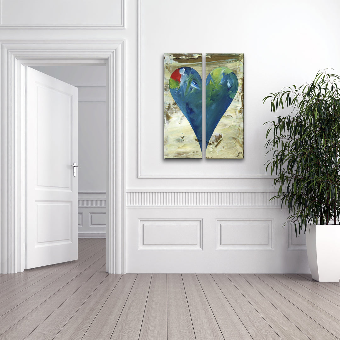 Deborah' Abstract Heart Wall Art Set