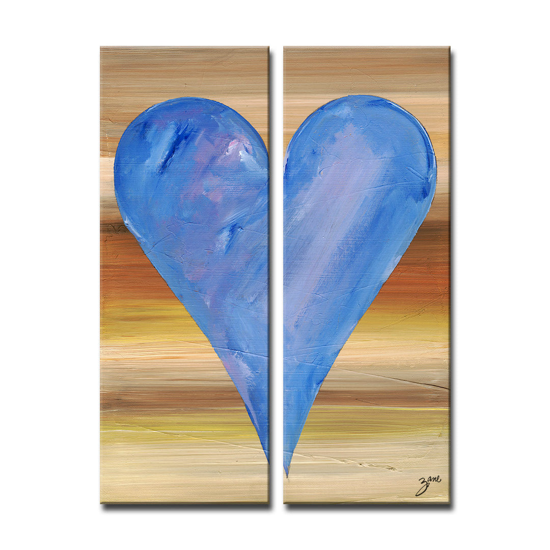 Dubai' Abstract Heart Wall Art Set