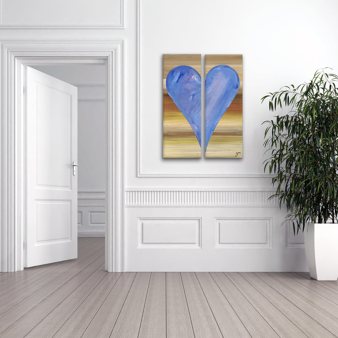 Dubai' Abstract Heart Wall Art Set