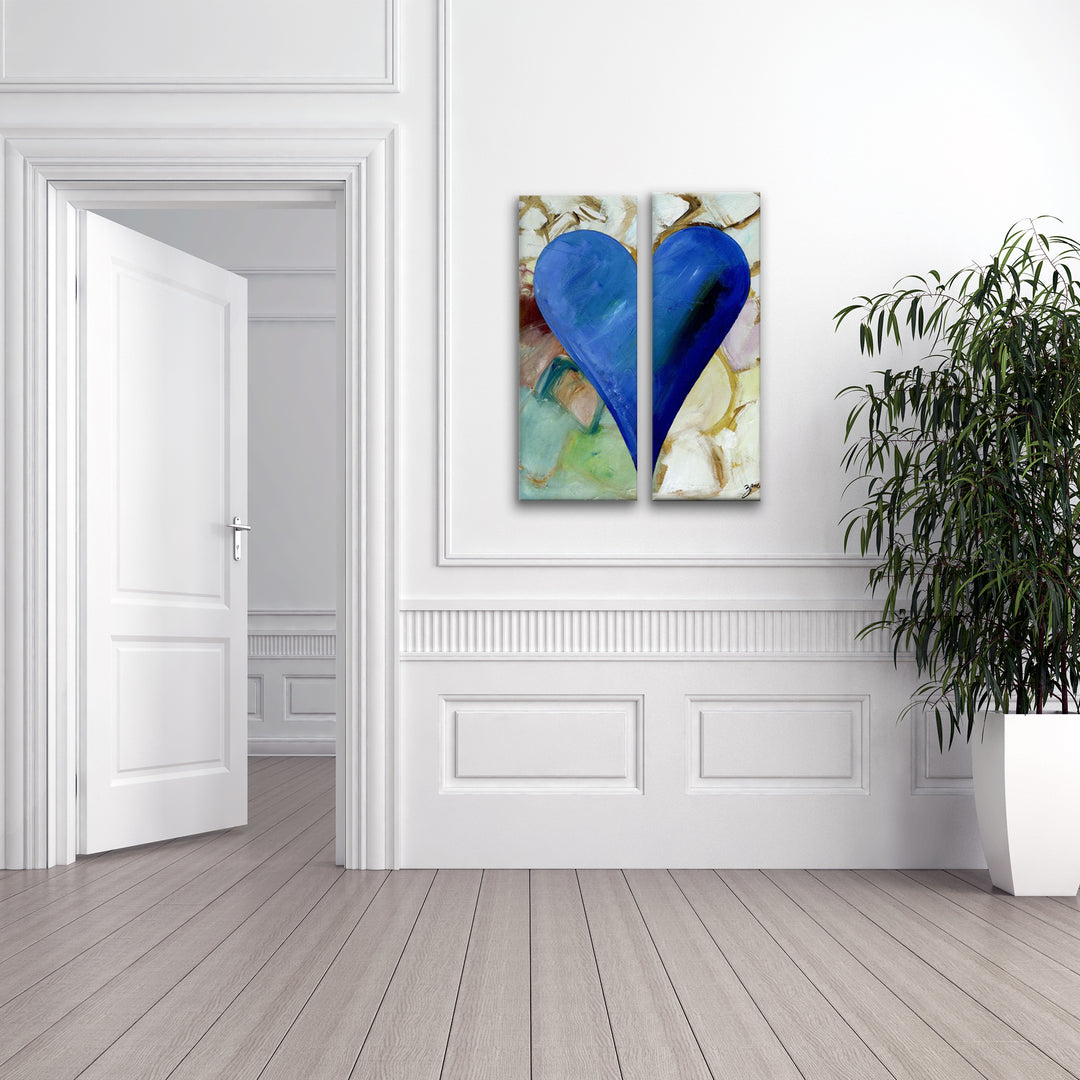 Ernesto' Abstract Heart Wall Art Set
