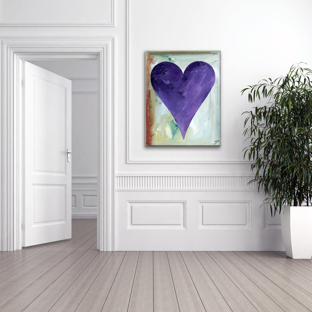 Evan'  Abstract Heart Wall Art Set
