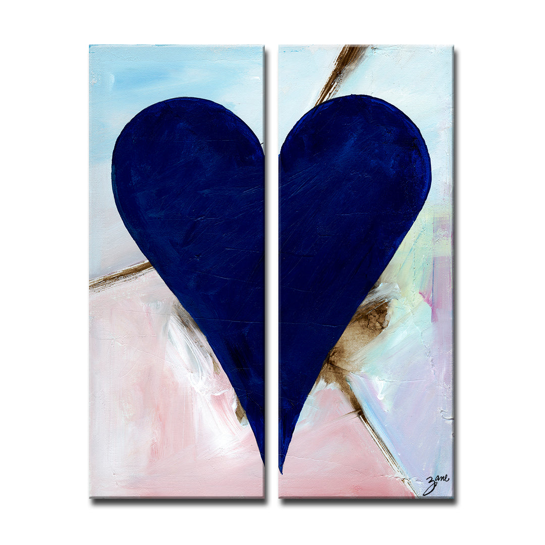 Felipe' Abstract Heart Wall Art Set