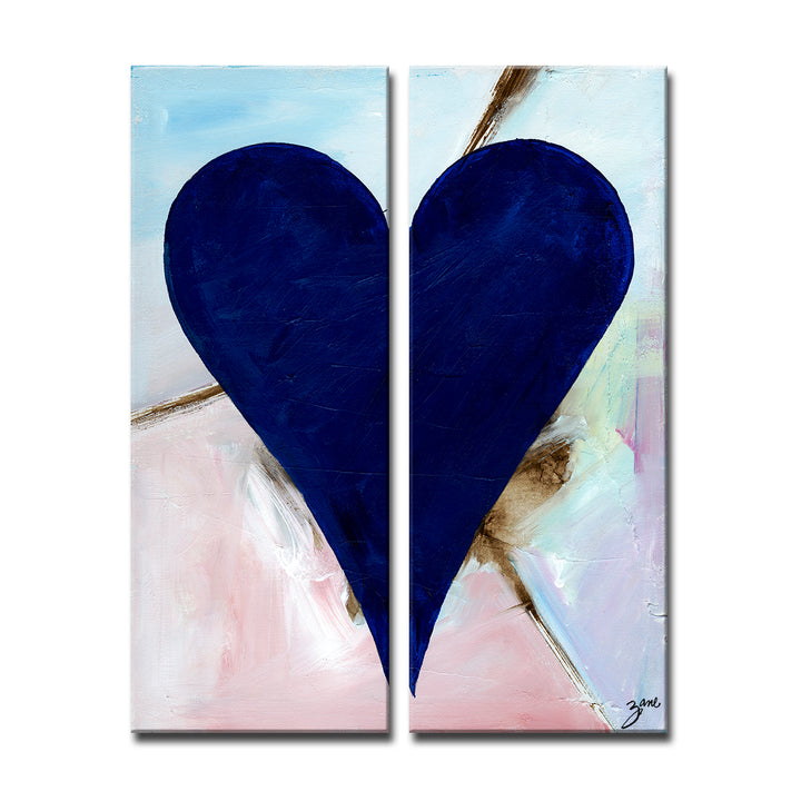 Felipe' Abstract Heart Wall Art Set