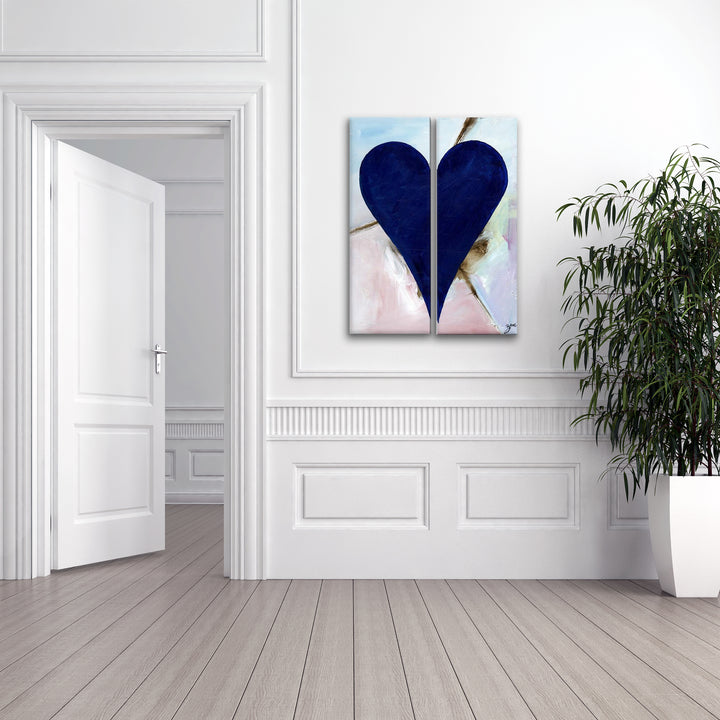 Felipe' Abstract Heart Wall Art Set
