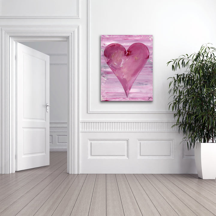 Jessica'  Abstract Heart Wall Art Set