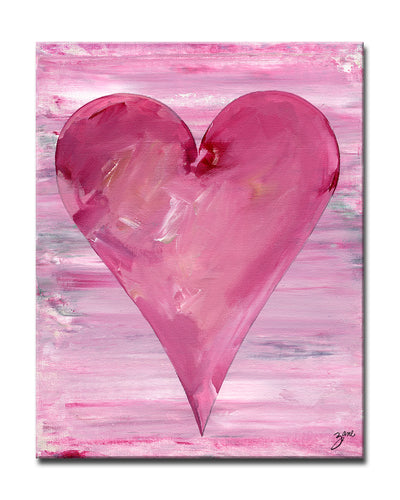 Jessica'  Abstract Heart Wall Art Set