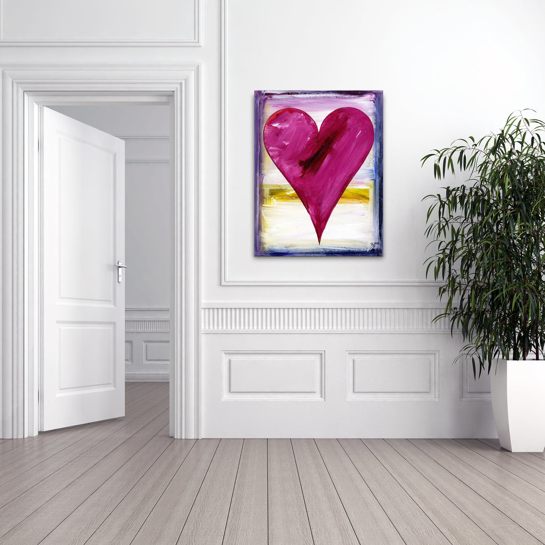 Marigold' Abstract Heart Wall Art Set