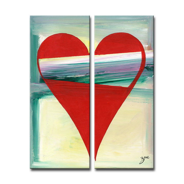 Marisol' Abstract Heart Wall Art Set