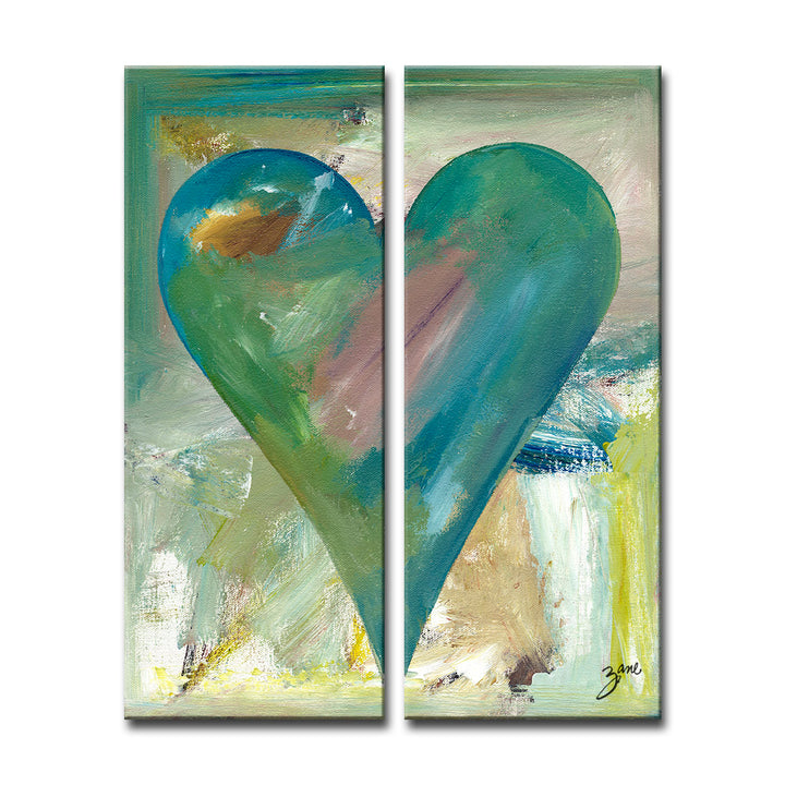 Meme Darilyn' Abstract Heart Wall Art Set