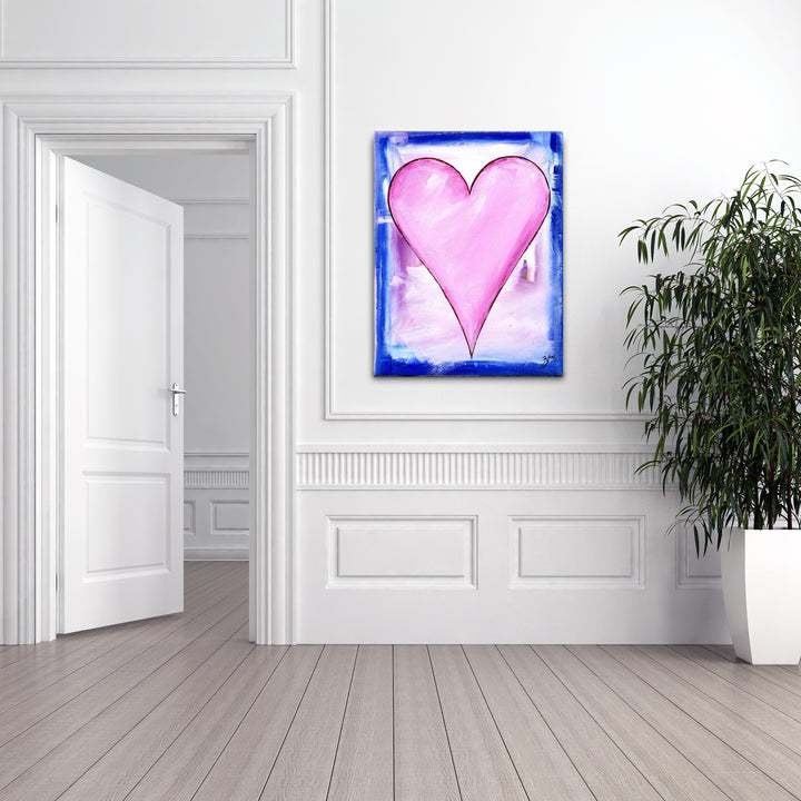 Rose' Abstract Heart Wall Art Set