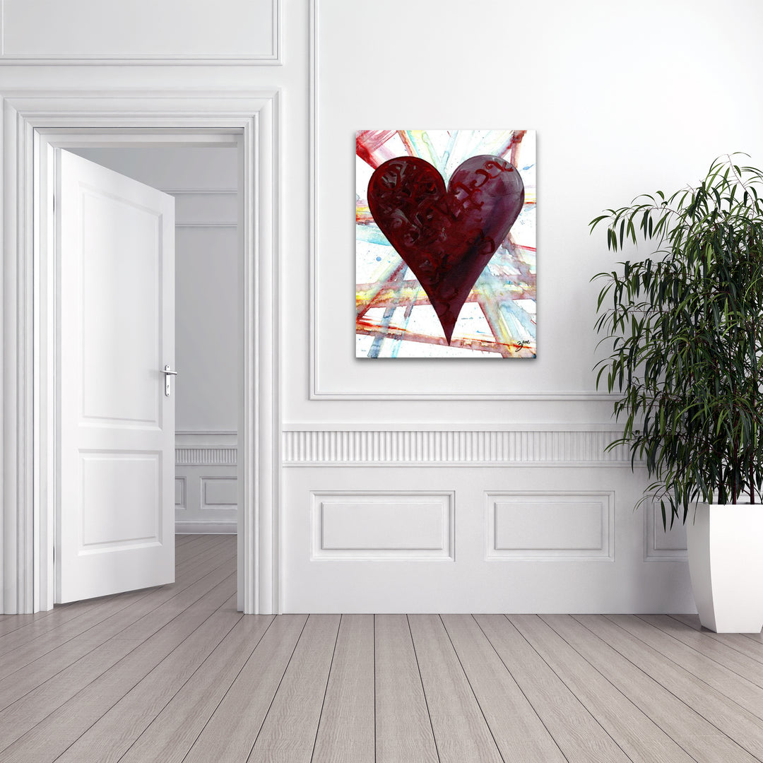 Yazmin' Abstract Heart Wall Art Set