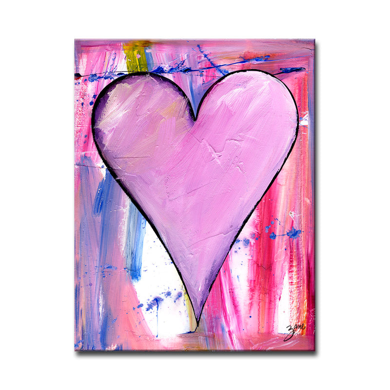 Zinnia' Abstract Heart Wall Art Set