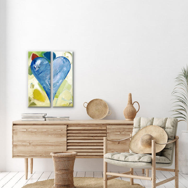 Zurich' Abstract Hearts Wall Art Set