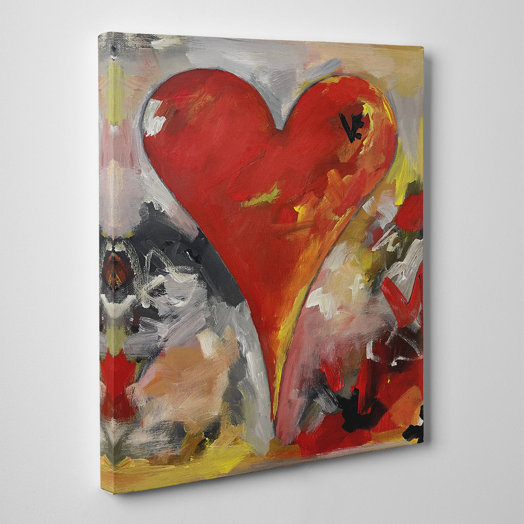 Amir' Abstract Heart Wall Art