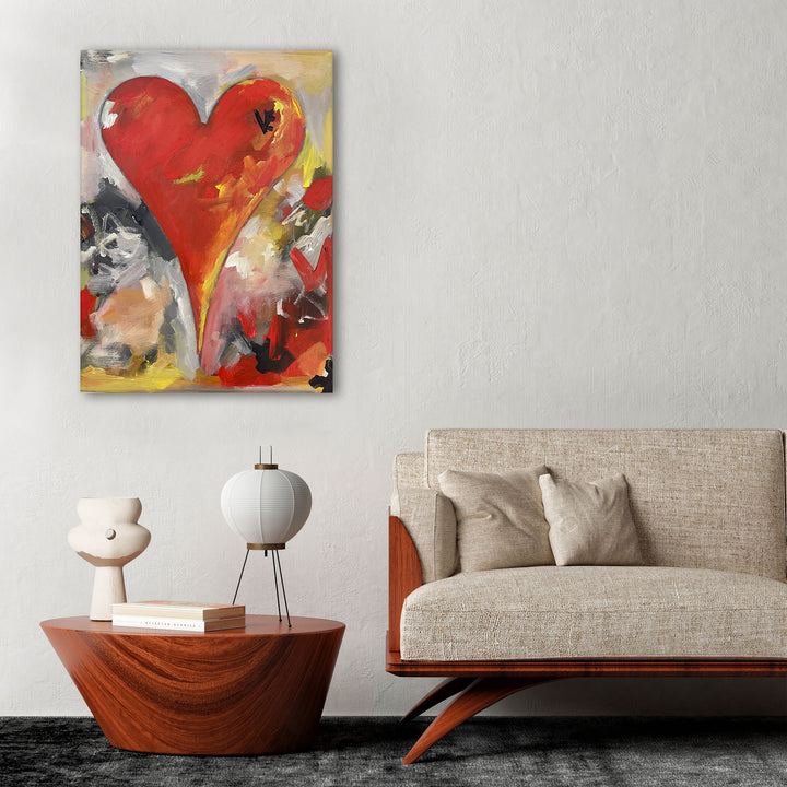 Amir' Abstract Heart Wall Art