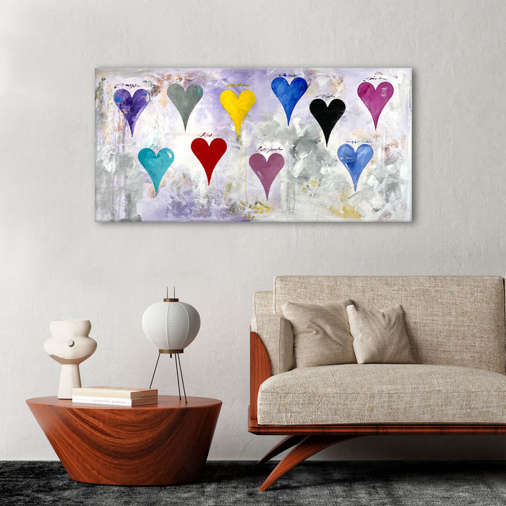 Jules' Abstract Heart Wall Art