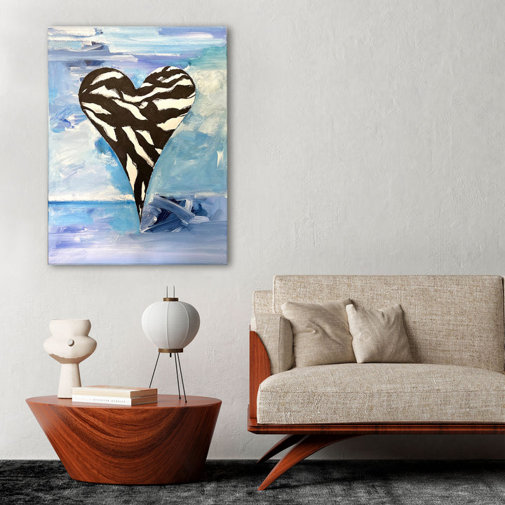 Adrienne' Abstract Heart Wall Art