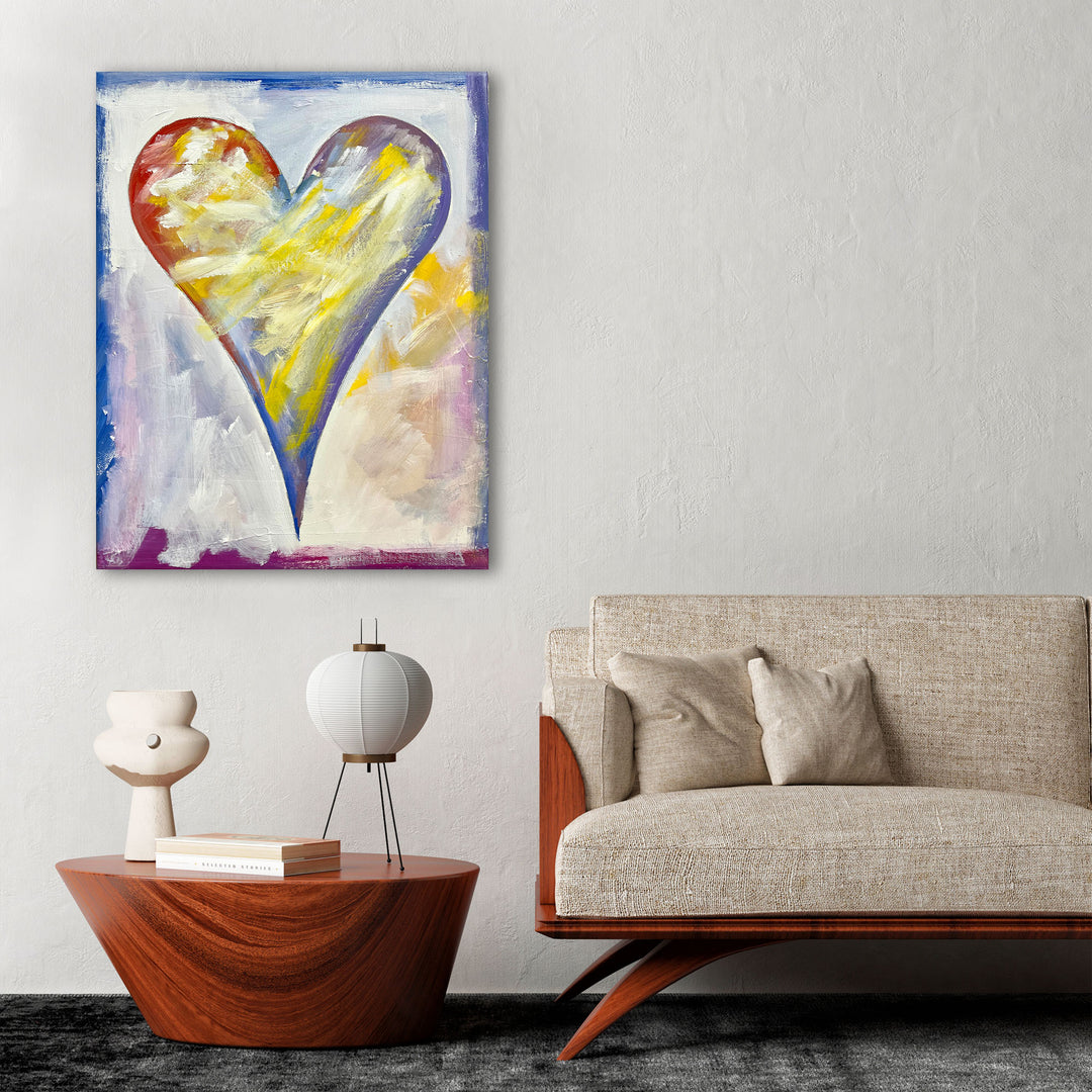 Sloane' Abstract Heart Wall Art