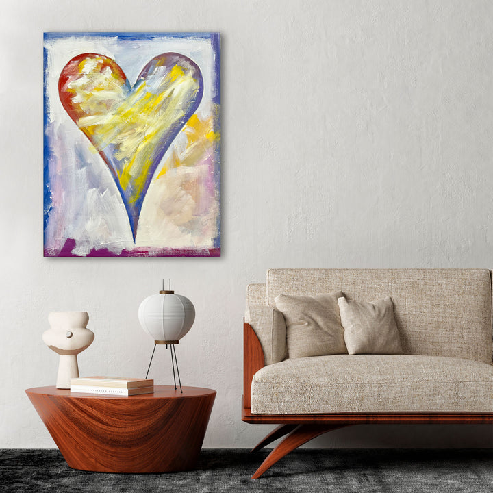 Sloane' Abstract Heart Wall Art