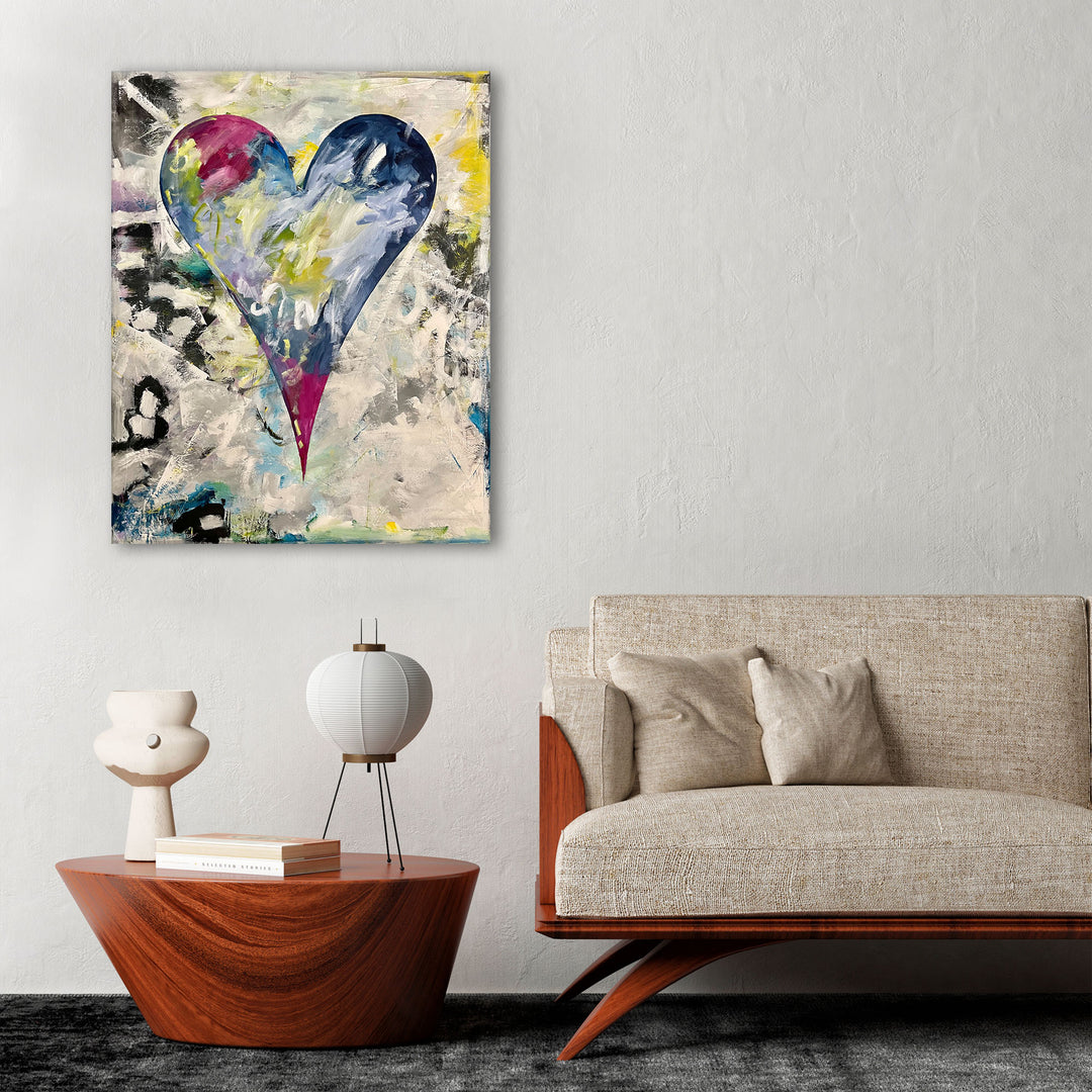 Kaia' Abstract Heart Wall Art
