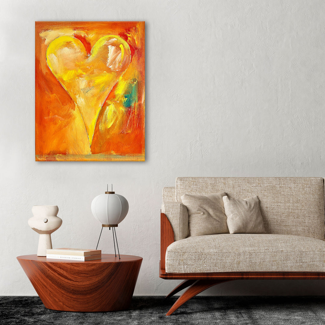 Amira' Abstract Heart Wall Art