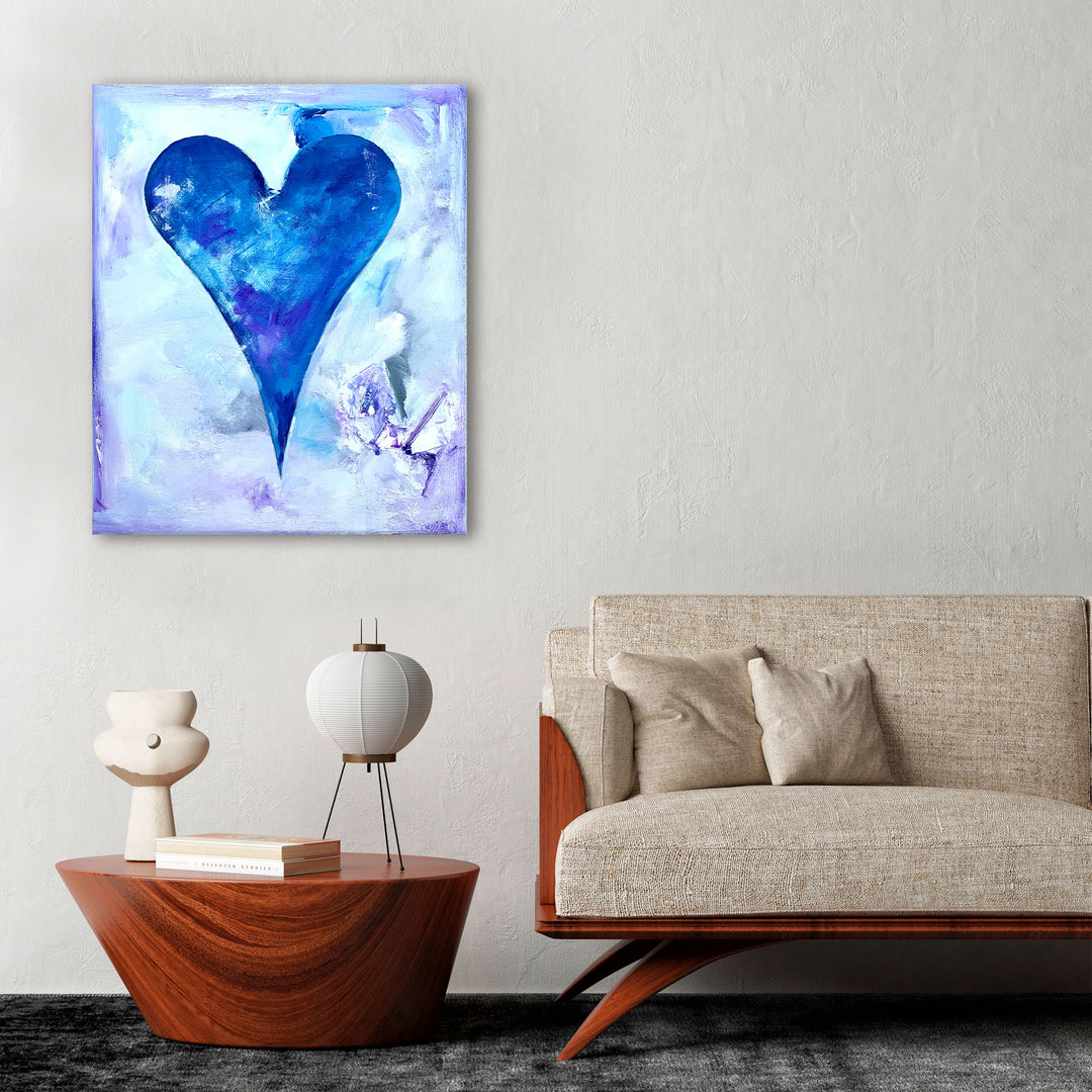 Ciel' Abstract Heart Wall Art