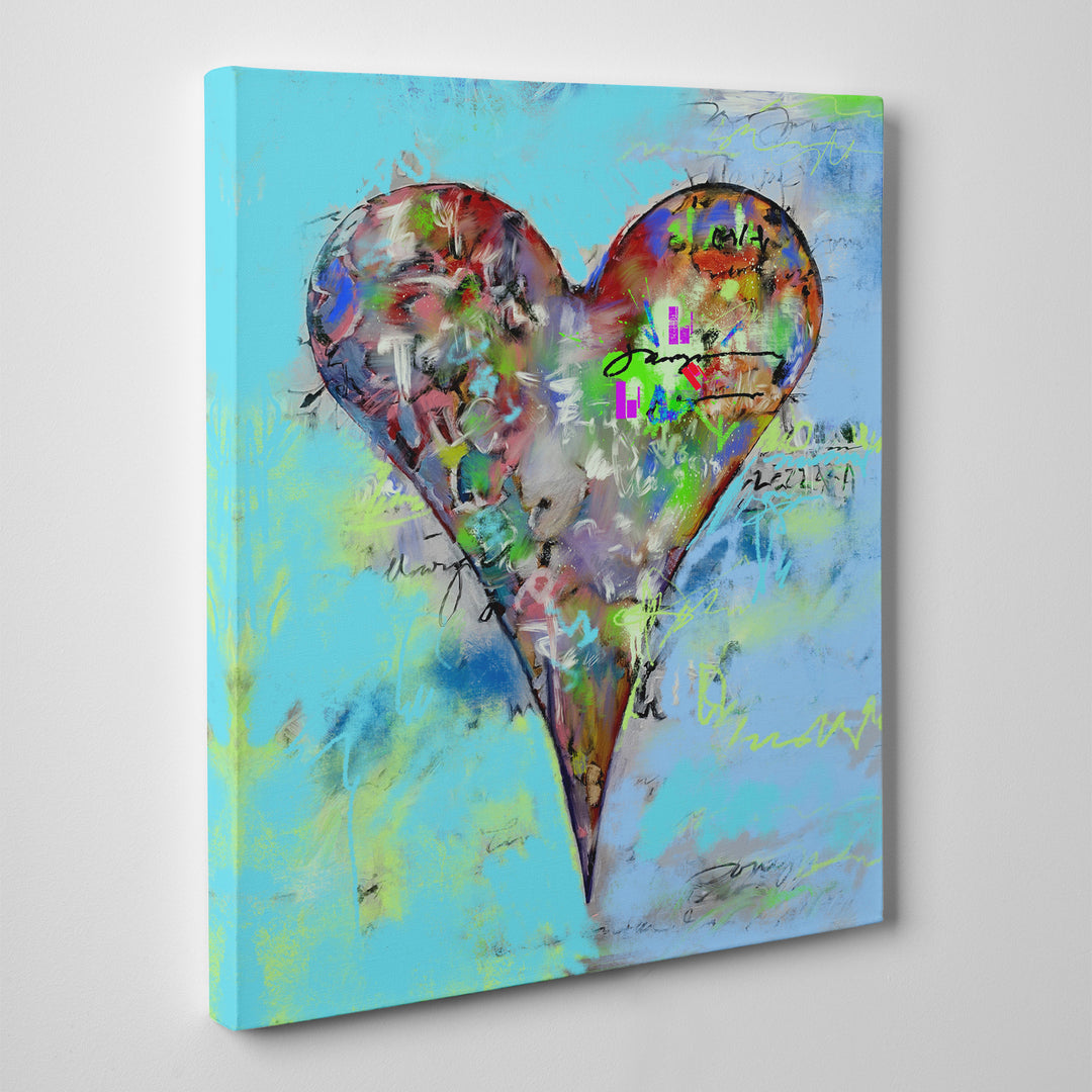 Azizi' Abstract Heart Wall Art