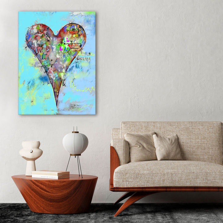 Azizi' Abstract Heart Wall Art