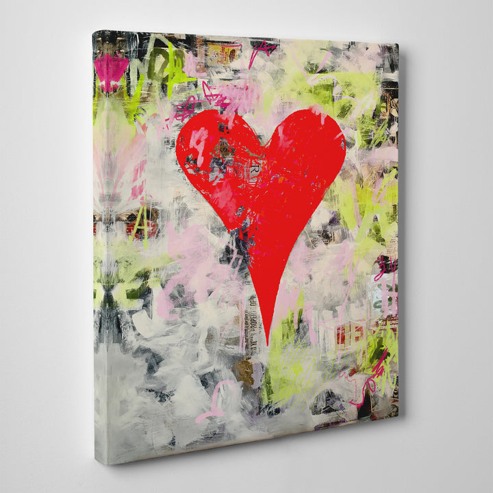Jemma' Abstract Heart Wall Art