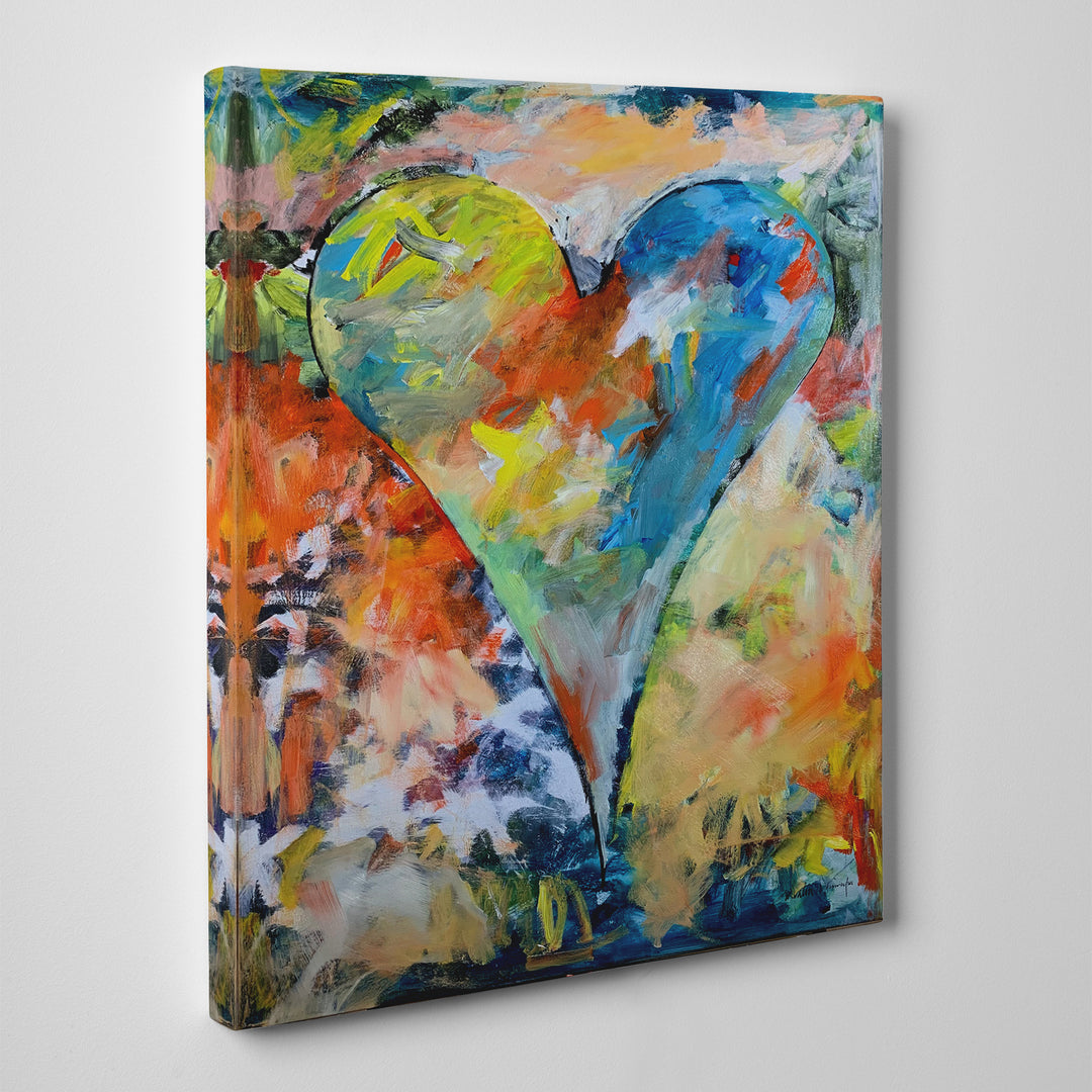 Zayd' Abstract Heart Wall Art