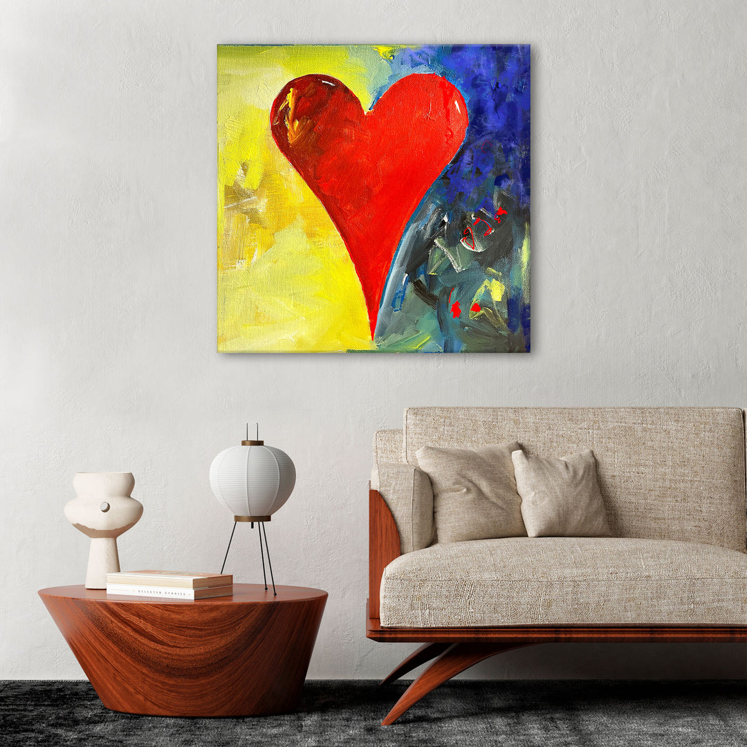 Manolo' Abstract Heart Wall Art