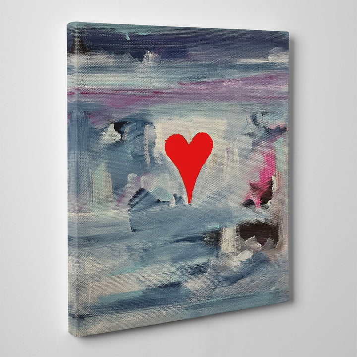 Zephyr' Abstract Heart Wall Art