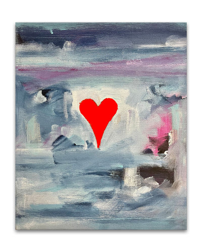 Zephyr' Abstract Heart Wall Art