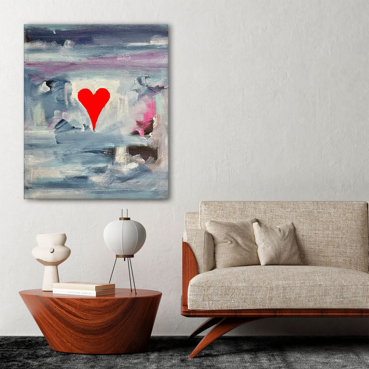 Zephyr' Abstract Heart Wall Art