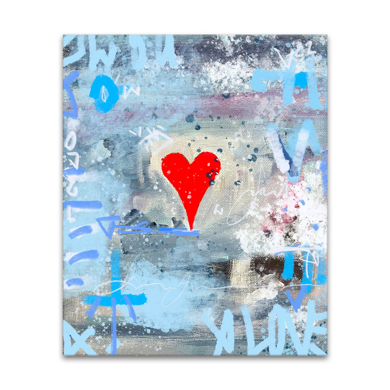 West' Abstract Heart Wall Art