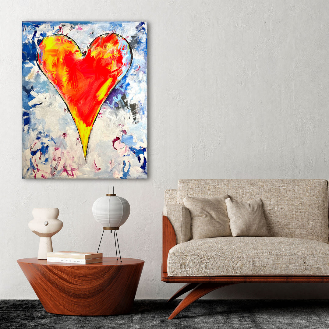 Jak' Abstract Heart Wall Art