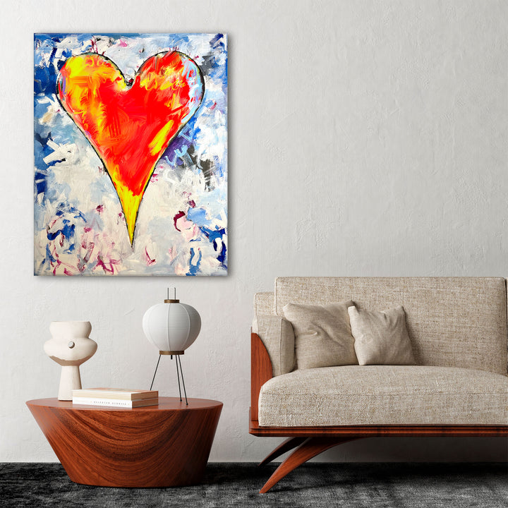 Jak' Abstract Heart Wall Art