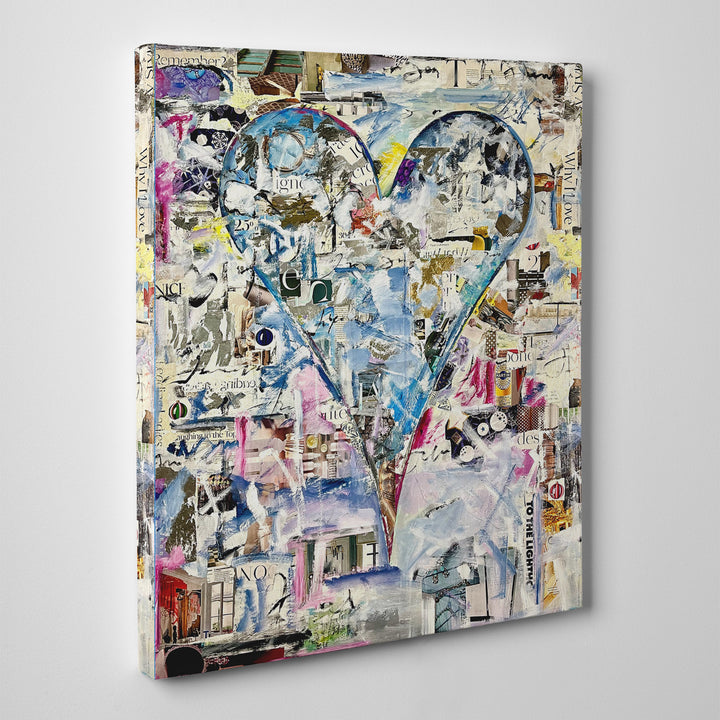 Celine' Abstract Heart Wall Art