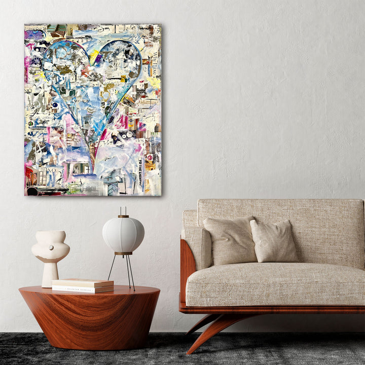 Celine' Abstract Heart Wall Art