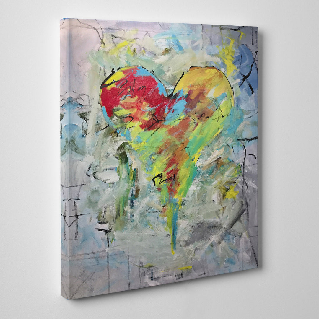 Marni' Abstract Heart Wall Art