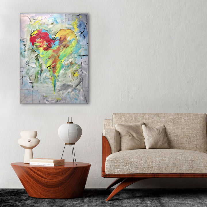 Marni' Abstract Heart Wall Art