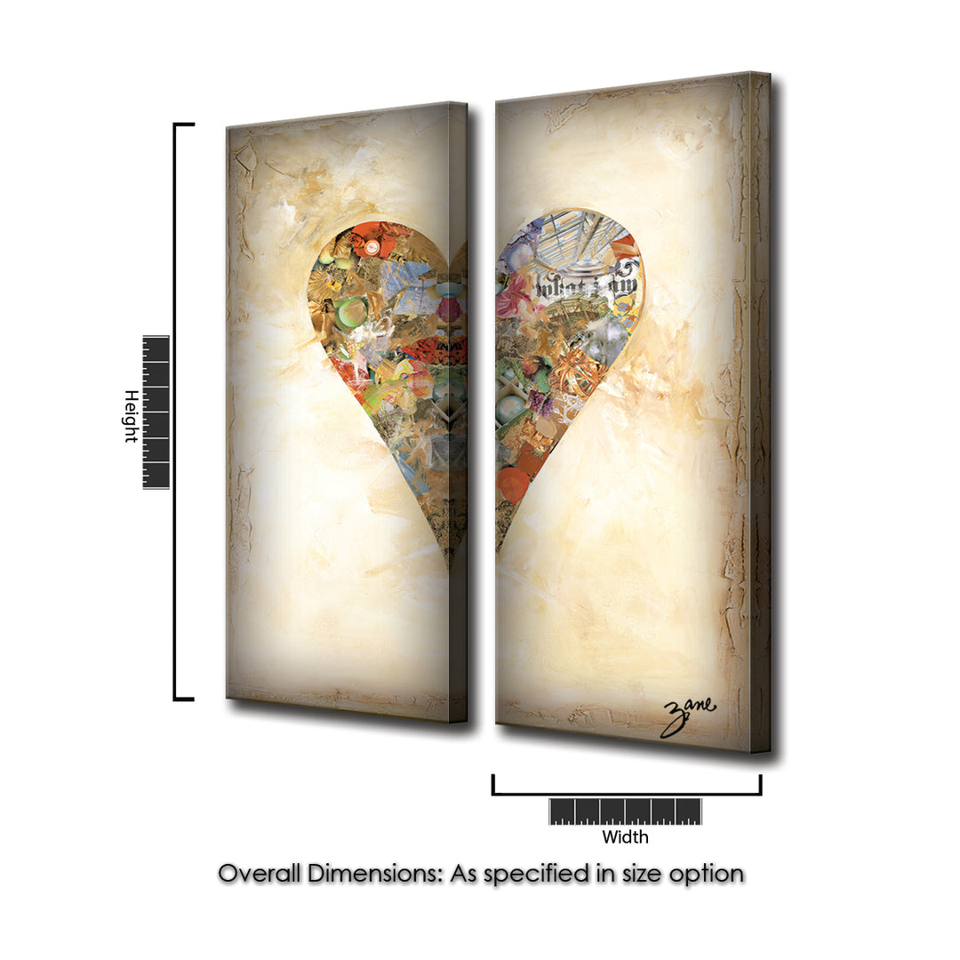 Bella'  Abstract Heart Wall Art