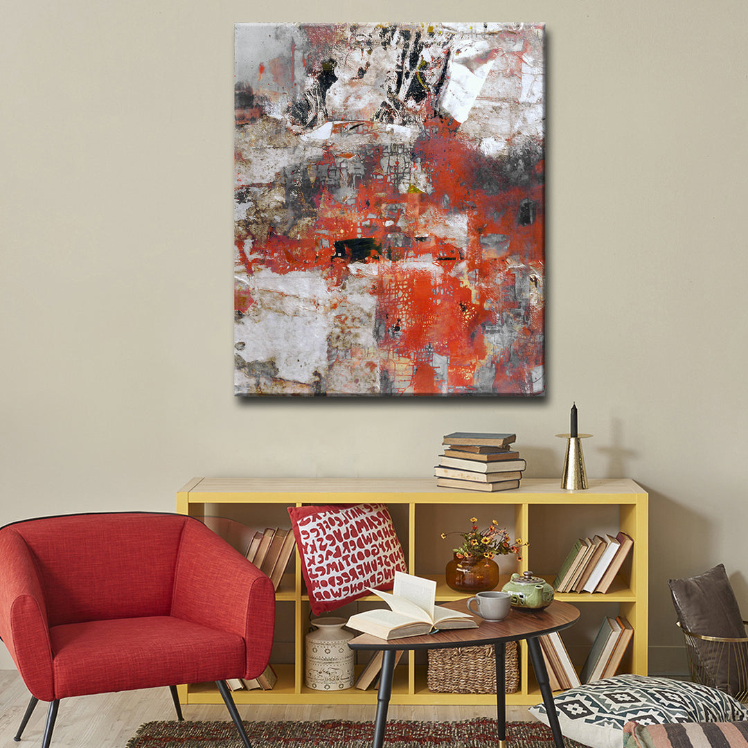 Abstract ABS V' Wrapped Canvas Wall Art