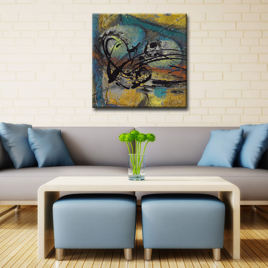 Abstract ABS VII' Wrapped Canvas Wall Art