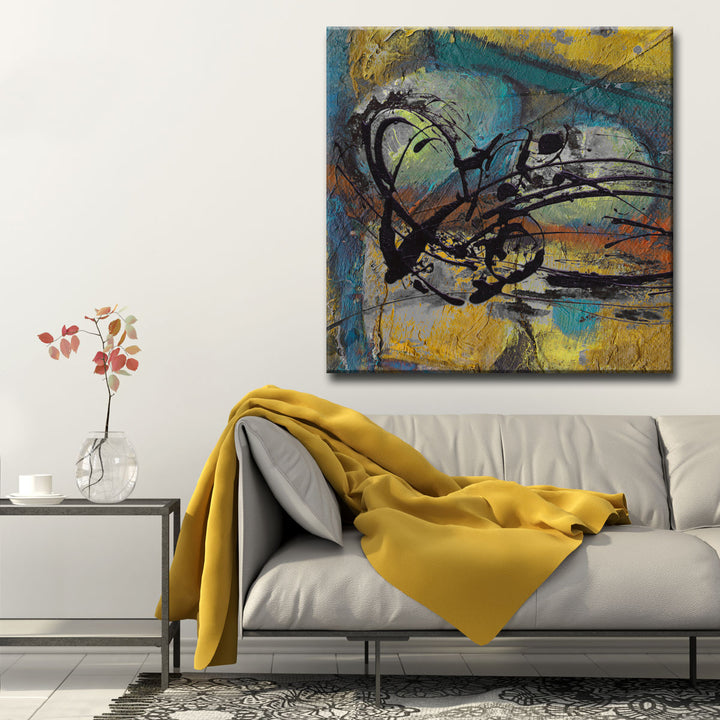 Abstract ABS VII' Wrapped Canvas Wall Art